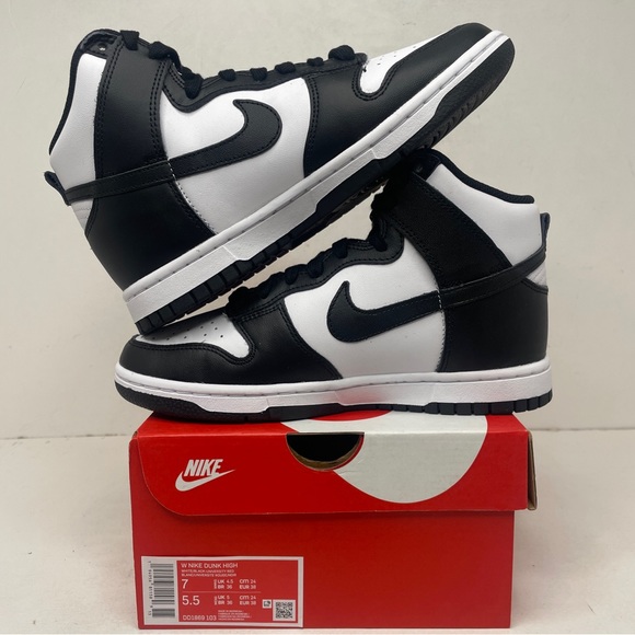 Nike Dunk High WMNS “Panda/Black White” 2023 - Picture 3 of 4